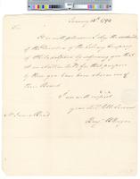 B02F49 - Correspondence to James Read about his appointment to the board, 1794-01-13
