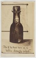 "As if he had been in a bottle strongly corked." [graphic] / WFG.