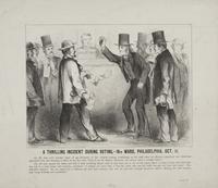 A Thrilling Incident During Voting [graphic] : 18th Ward, Philadelphia, Oct. 11 / An Old man ...