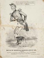 Battle of Booneville Missouri, June 18th 1861 [graphic] : a Sketch of Genl. Price commander of the Rebel Forces taken with a Violent Diarrhea at the beginning of the Battle [graphic] / (See Daily Papers, June 20th).