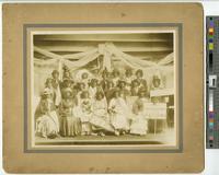 [Group portrait of women minstrels in blackface and costumes] [graphic].