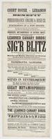 Court House, Lebanon Benefit of the Perseverance Engine & Hose Co. : The proceeds to be applied to the purchasing of a new engine. Wonderful metamorphoses in natural magic: modern thaumaturgics and ancient sorcery, combined with immence powers of ventrilo