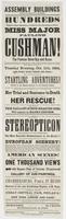 Assembly Buildings Tenth & Chestnut Streets. : Hundreds unable to gain admission, to listen to the charming and brave Miss Major Pauline Cushman! The famous Union spy and scout. This heroic and beautiful girl, whose glorious courage, unflinching personal 