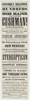 Assembly Buildings Tenth & Chestnut Streets. : Hundreds unable to gain admission, to listen to the charming and brave Miss Major Pauline Cushman! The famous Union spy and scout. This heroic and beautiful girl, whose glorious courage, unflinching personal 