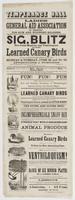 Temperance Hall Ladies' General Aid Association of Trenton, for Sick and Wounded Soldiers. : Sig. Blitz the great magician and ventriloquist, with his learned canary birds will give his grand performances, at the above hall, on Monday & Tuesday, June 29 a