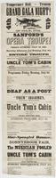Temperance Hall, Trenton Grand gala night! in commemoration of the glorious 4th 4th of July 1776. : Sanford's Opera Troupe! will appear on Friday evening, July 3d, 1863, and Saturday afternoon and evening, July 4th presenting the entire troupe in an entir