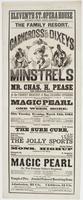 Eleventh St. Opera House : Eleventh Street, above Chestnut. The family resort. Carncross and Dixeys Minstrels ... Tuesday evening, March 15th, 1864 ... / R.F. Simpson, treasurer. J.L. Carncross, manager.