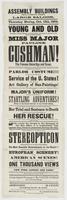 Assembly Buildings Tenth & Chestnut Streets. Large saloon. Thursday eve'ng, Oct. 13th, 1864. : Young and old statesmen, civilians, military and naval heroes, all attend the lectures of the brave and gifted heroine Miss Major Pauline Cushman! The famous Un