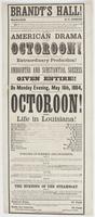 Brandt's Hall! : Manager, S.C. Dubois Mr. Dubois, the manager, gives notice that every exertion will be made by him to preserve the strictest order and ensure the comfort of all those who wish to pass a pleasant evening in the hall. The citizens of Harris