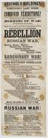 Assembly Buildings Positively last week of the combined exhibitions! : Your chances lessen, daily, of witnessing the horrors of war! and ruthless bloodshed!! Monday eve'g, Sept. 9, and every evening during the week stereopticon of the Southern Rebellion t