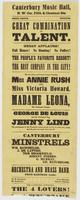 Canterbury Music Hall, N.W. cor. of Fifth & Chestnut Sts. : Robert Gardiner, proprietor. Great combination of talent. Great applause! Full houses! No humbug! No puffery! The people's favorite resort! The best company in the city! The two great and popular