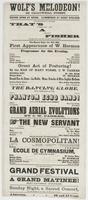 The Melodeon is a success. That's a fixed fact. Like a skillful fisher we angle with the right bait, and snccess [sic] is sure to follow. : This Monday night, Jan. 19th, 1863, first appearance of W. Herman Programme for this evening. ... Great act of post