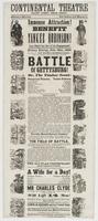 Immense attraction! Benefit of Yankee Robinson! and last night but one of his engagement! : Friday eve'ng, Feb. 19th, 1864 First time of a new national equestrian drama, in three acts, written by John F. Poole, Esq., entitled the Battle of Gettysburg! or,