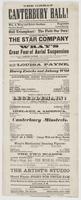 The great Canterbury Hall! Corner of Fifth and Chestnut Streets, (late New Grotto.) : Wm. A. Wray and Robert Gardiner, proprietors Theodore Boettger, musical director Still triumphant! The field our own! Glorious success of the star company equaled by few