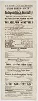 It is better to laugh than be sighing : First grand concert by the Independence Assembly to be given at Girard Hall, S.W. cor. Sixth St. and Girard Avenue, on Friday ev'ng, March 20, 1863 on which occasion the Philadelphia Minstrels are engaged and will a