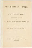 Give thanks, all ye people, a national hymn.