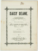Daisy Deane : Song and chorus / Words and music mostly by Lieut. T. F. Winthrop, 19th regiment, and James R. Murray, 14th regiment, Massachusetts Volunteers.