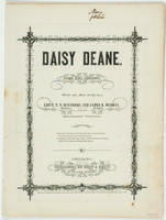 Daisy Deane : Song and chorus / Words and music mostly by Lieut. T. F. Winthrop, 19th regiment, and James R. Murray, 14th regiment, Massachusetts Volunteers.