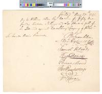 B04F21 - Order to pay William Allen, 1741-05-20