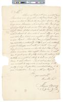 B04F30 - Correspondence from Thomas Barry regarding his candidacy for position of librarian, 1785