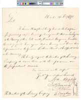 B04F43 - Correspondence from American Philosophical Society inviting directors to memorial service in honor of Benjamin Franklin, 1791-02-26