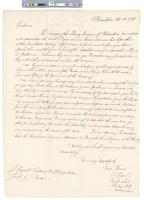 B05F10 - Correspondence to Baltimore Library Company answering request for more information on procedures, 1796-10-25