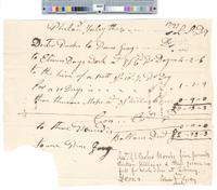 B05F13 - Order to pay Prince Gray for 11 days labor at library, 1797