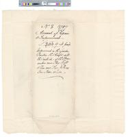 B05F15 - Wrapper with note about building repairs completed in 1797, 1797