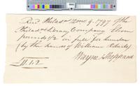 B05F24 - Order to pay Wayne Sheppard for wood boards and receipt for payment, 1797-06-1797-12