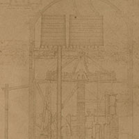 Section through the engine house of the Centre Square Water Works, Philadelphia