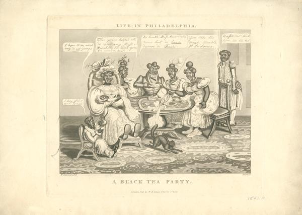 LIFE IN PHILADELPHIA - A BLACK TEA PARTY by SUMMERS, W. (artist