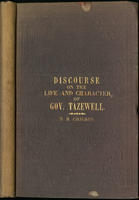 Discourse on the life and character of the Hon. Littleton Waller Tazewell