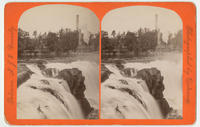 Passaic Falls, from bridge, high water.