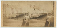 Stereoscopic view of Market Street, Philadelphia, including a view of the Market House from 8th to Front St.