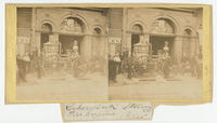 [Cohocksink Hose Company steam engine and fire fighters in front of the company fire station on Germantown Avenue above Fifth Street, Philadelphia]