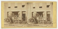 [Goodwill Hose Company steam engine in front of the company fire station at Wood Street near Twenty-Third Street, Philadelphia]