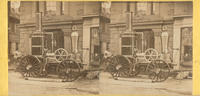 [Philadelphia Hose Company steam engine in front of the company fire station at Seventh above Market Street, Philadelphia]