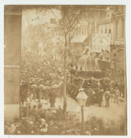 [Funeral procession for President Lincoln, Sixth and Chestnut streets, Philadelphia, Pa.]