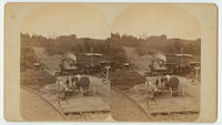 Pipe line, and rail road war. Transferring oil across rail road