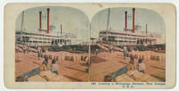 Loading a Mississippi steamer, New Orleans U.S.A.