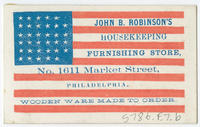 John B. Robinson's housekeeping furnishing store, No. 1611 Market Street, Philadelphia.