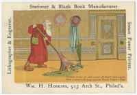 Wm. H. Hoskins, 913 Arch St., Philad'a. Lithographer & engraver. Stationer & blank book manufacturer. Steam power printer.