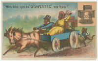 [Domestic Sewing Machine Co. trade cards]