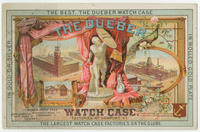 The Dueber watch case factories at Newport, Ky. The Dueber Watch Case Manufacturing Co. branch offices. Cincinnati, O., New York & Chicago.