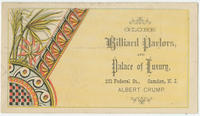 Globe billiard parlors, and palace luxury, 321 Federal St., Camden, N.J. Albert Crump.