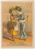 [Higgins' German laundry soap trade cards]