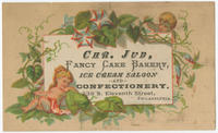Chr. Jud, fancy cake bakery, ice cream saloon and confectionery, 238 S. Eleventh, Philadelphia.
