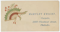 Hartley Knight, carpets, 1222 Chestnut Street, Philada.