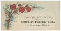 Jacob Lorsch, dealer in gentlemen's furnishing goods, 344 South Street, Philad'a.