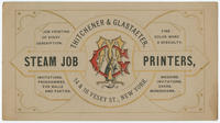 Thitchener & Glastaeter, steam job printers, 14 & 16 Vesey St., New York.